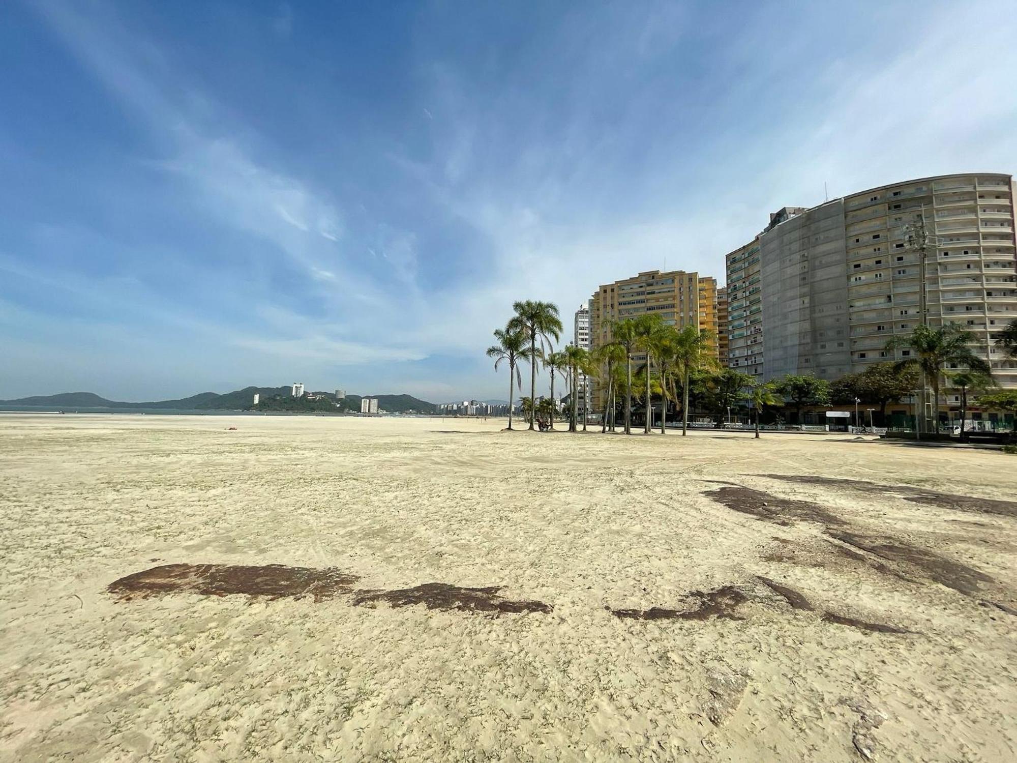 Apartamento Pe Na Areia Melhor Vista Mar De Santos Exteriör bild