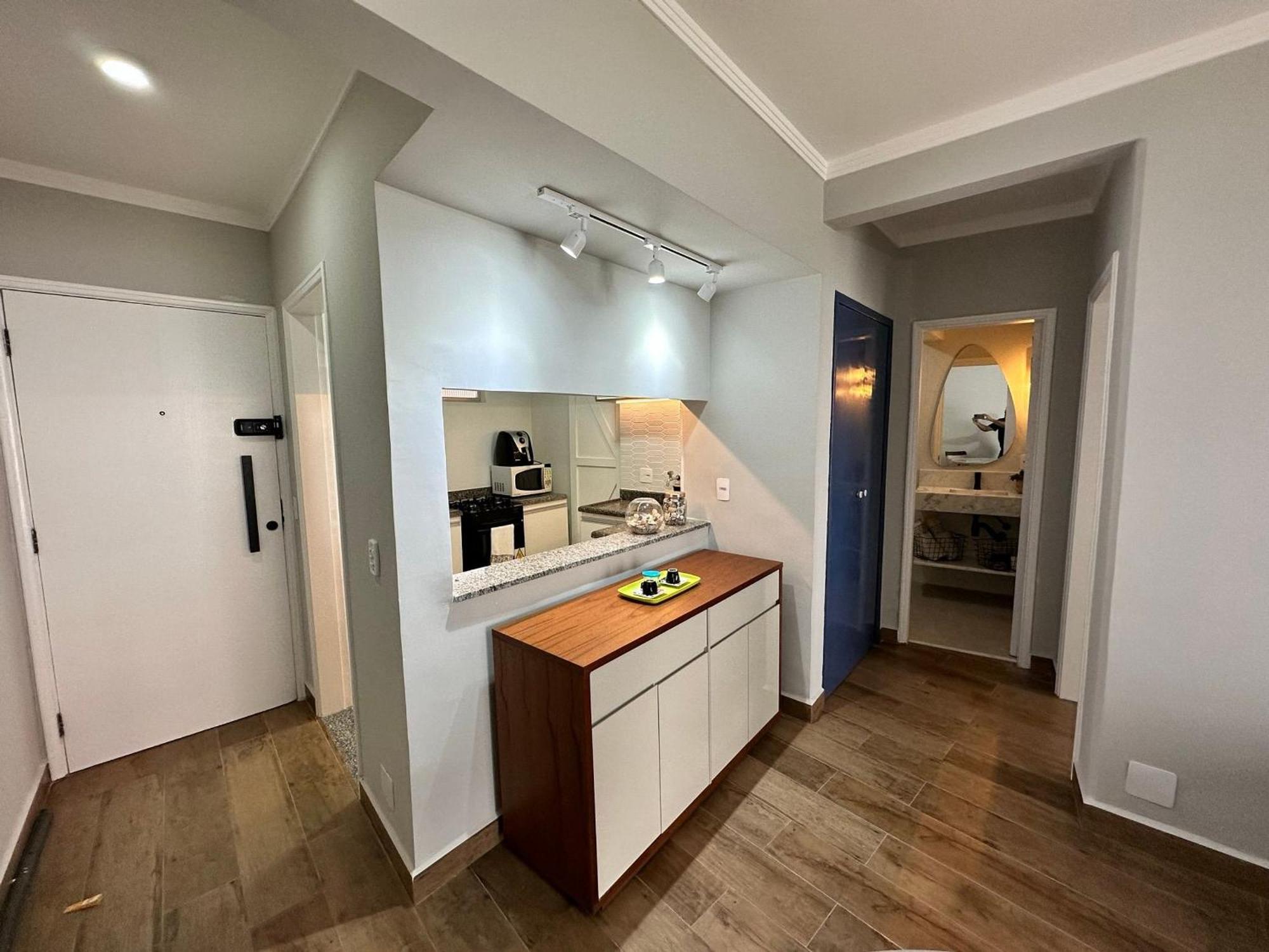 Apartamento Pe Na Areia Melhor Vista Mar De Santos Exteriör bild