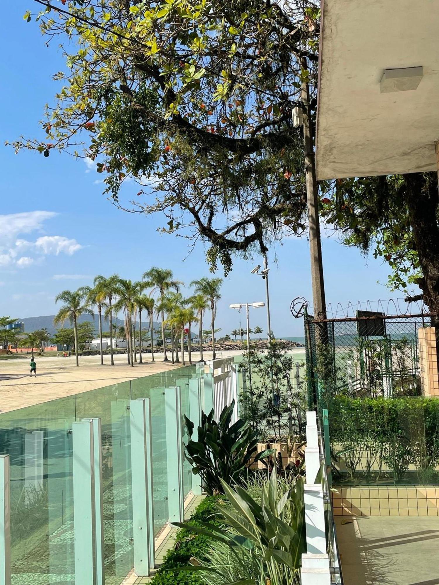 Apartamento Pe Na Areia Melhor Vista Mar De Santos Exteriör bild